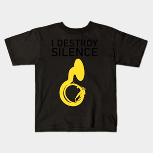 I destroy silence gift for you Kids T-Shirt